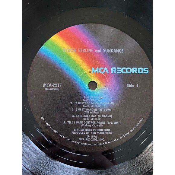 Byron Berline Sundance 1976 LP MCA Records 2217 VG+ Vinyl Record - Picture 5 of 7